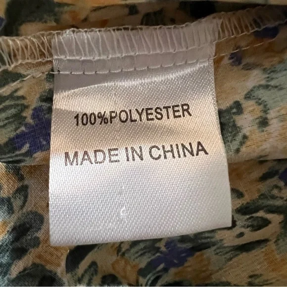 KISS THE SKY Urban Outfitters Floral Bardot Mini Dress Boho Size Small NWT - Picture 14 of 15